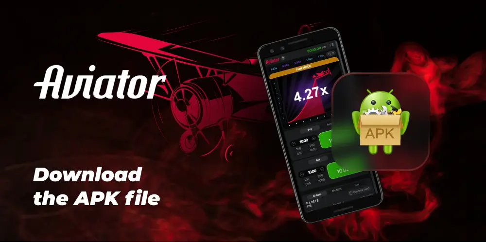 Aviator mobile game app with Android APK file download